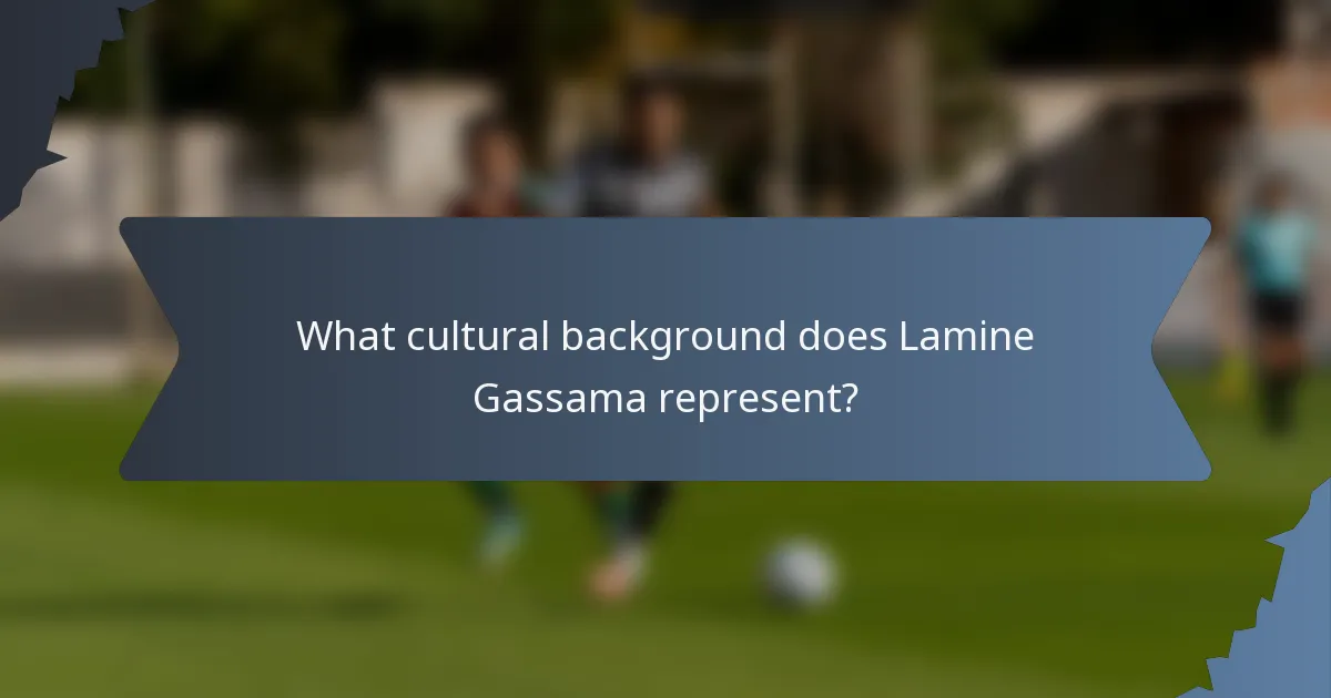 What cultural background does Lamine Gassama represent?